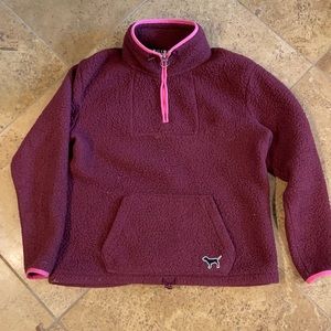 COPY - Pink Victoria secret Sherpa pullover over